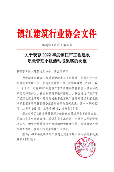 页面提取自－关于表彰2022年度镇江市工程建设质量管理小组活动成果奖的决定(1)_页面_1.jpg